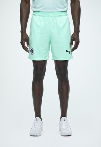 PUMA Regular Sportbroek 'FCSP' in Groen: voorkant