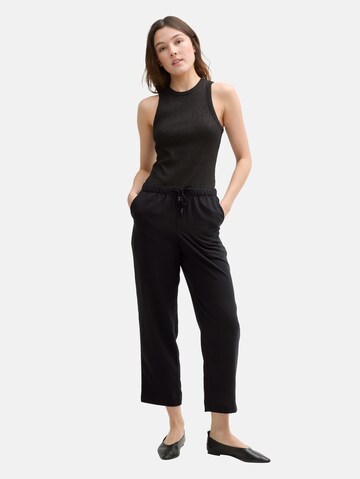 TOM TAILOR DENIM Loose fit Pants in Black