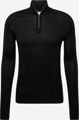 Bruun & Stengade Pullover 'Pelle' in Schwarz: predná strana