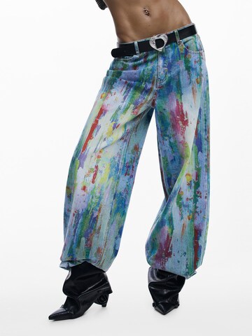 zils Desigual Platas staras Džinsi: no priekšpuses