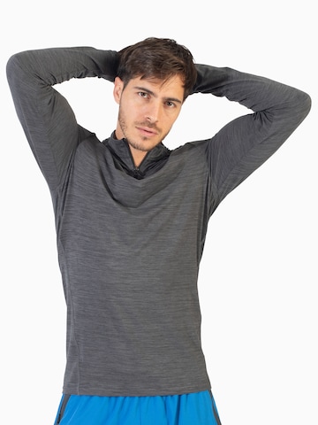 Sweat de sport Spyder en gris : devant