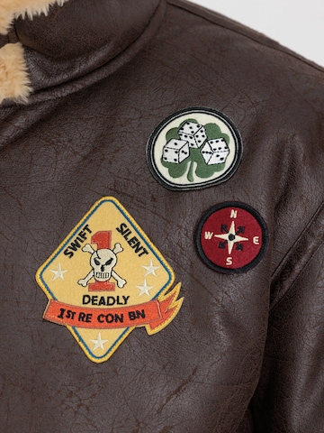 Geacă de iarnă 'B3 FL' de la ALPHA INDUSTRIES pe maro