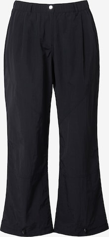 juoda Ulla Popken Kliošinis Klostuotos kelnės: priekis