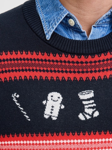 JACK & JONES Пуловер 'JJXMAS NOEL' в пъстро