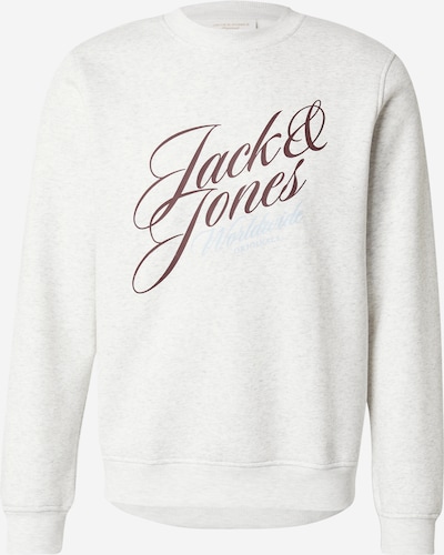 JACK & JONES Collegepaita 'JORINWOOD' värissä vaaleansininen / suklaa / meleerattu valkoinen, Tuotenäkymä