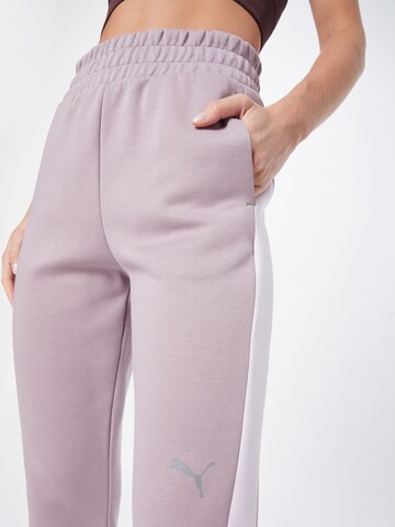 PUMA Tapered Workout Pants 'Evostripe' in Purple