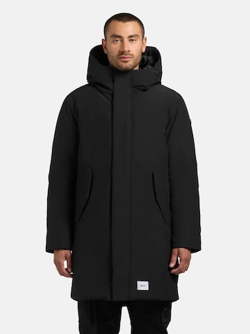 Cappotto invernale 'Fogg' di khujo in nero: frontale