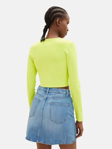 TOM TAILOR DENIM Majica | zelena barva