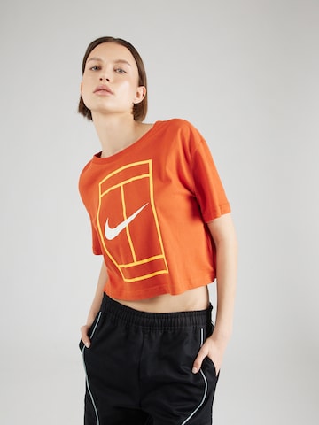 NIKE Funkční tričko 'HERITAGE' – oranžová: přední strana