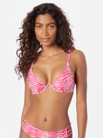 Hunkemöller Minimizer Góra bikini 'Chile' w kolorze różowy: przód