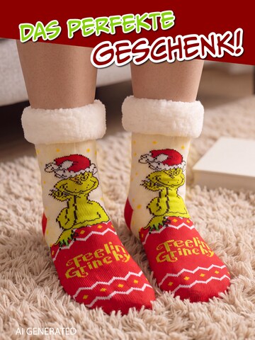 The Grinch Socken 'Hüttensocken Feelin Grinchy'‌‌‌‌‌ in Mischfarben