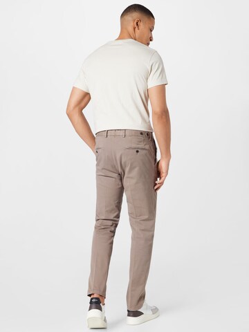 Oscar Jacobson Regular Chino Pants 'Danwick' in Brown