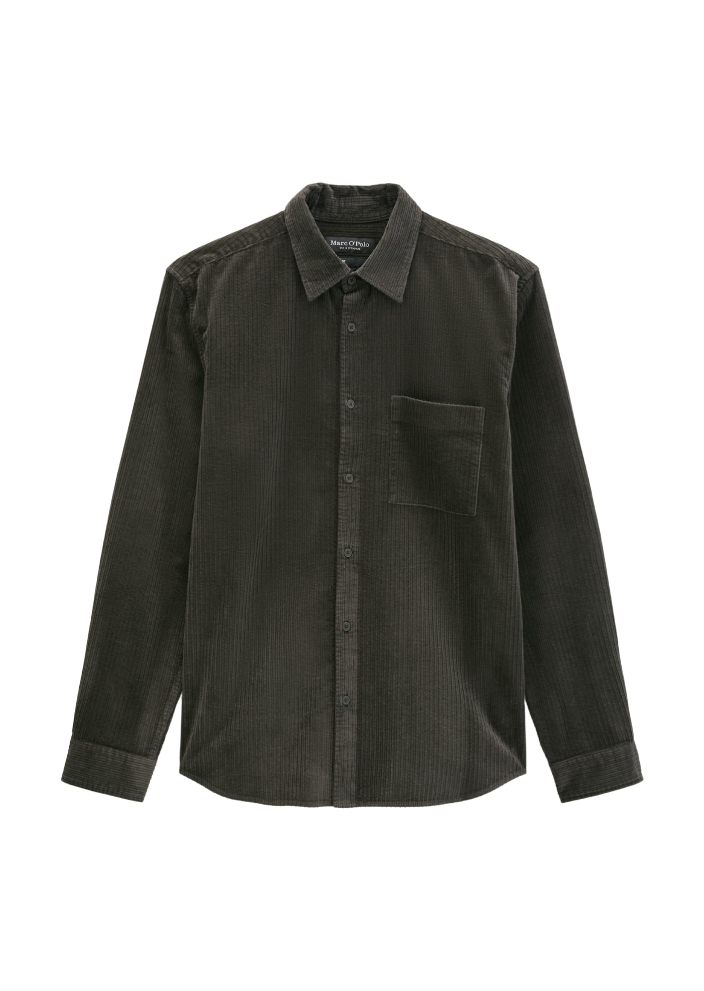 Marc O'Polo Regular fit Button Up Shirt in Black: front