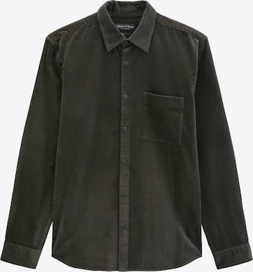 Marc O'Polo Regular Fit Hemd in Schwarz: Vorderseite