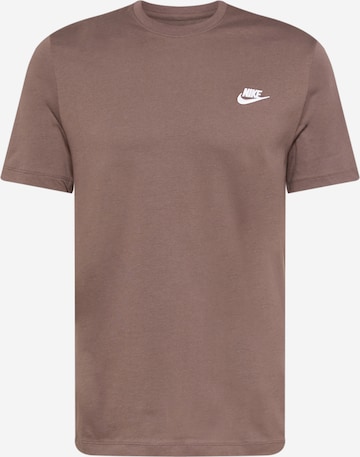 Nike Sportswear Póló 'Club' - szürke: elől