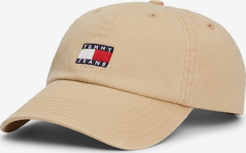 Tommy Jeans Cap 'Heritage' in Beige: front