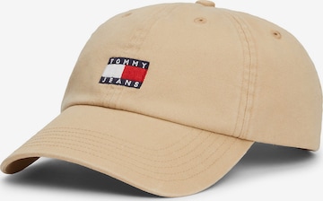 Tommy Jeans Cap 'Heritage' in Beige: predná strana