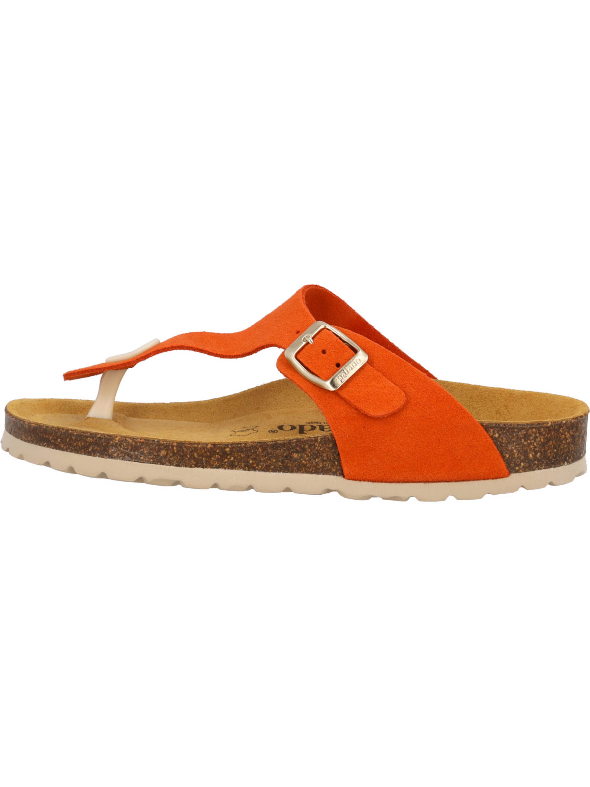 Palado T-bar sandals 'Palado Kos Suede Premium Leather' in Orange