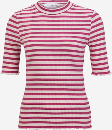 Selected Femme Petite Koszulka 'Anna' w kolorze różowy: przód
