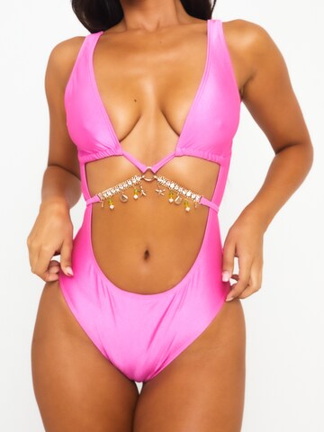 Moda Minx Badeanzug 'Seychellen Seestern' in Pink