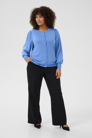 Cardigan 'Lazzy' KAFFE CURVE en bleu
