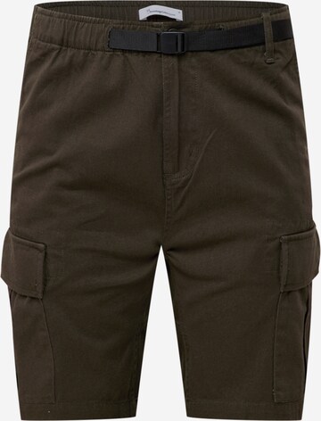 KnowledgeCotton Apparel Regular Cargo trousers in Brown: front