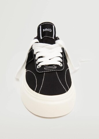 MANGO Sneakers 'Cali' in Black