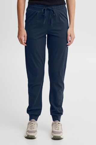 Oxmo Tapered Broek 'Oxodette' in Blauw: voorkant