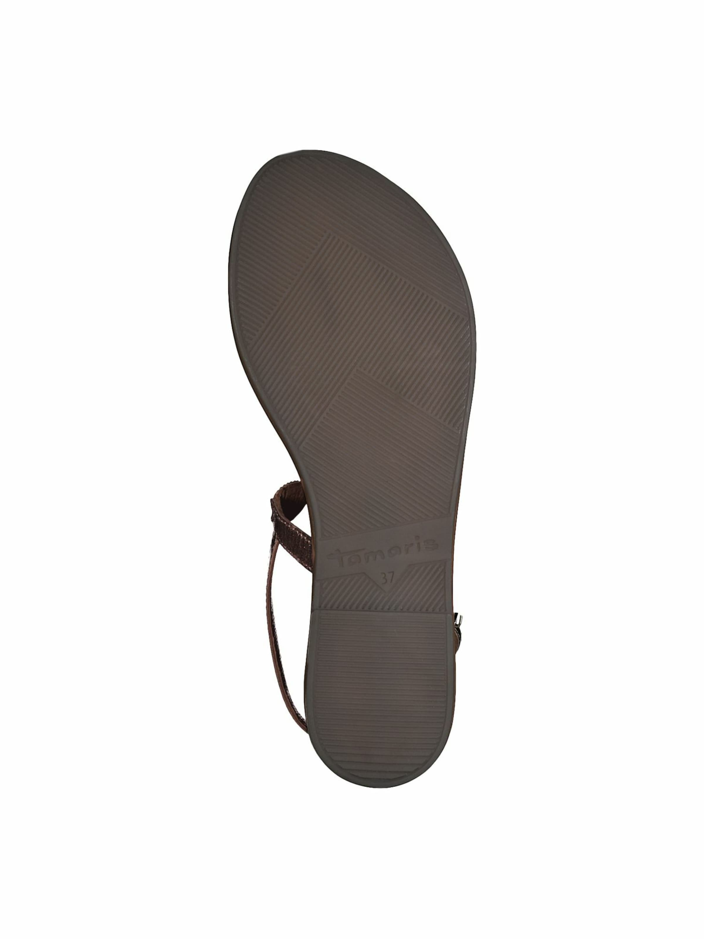 Frauen Sandalen TAMARIS Zehentrenner in Bronze - AY08241 Frauen Sandalen TAMARIS Zehentrenner in Bronze - AY08241