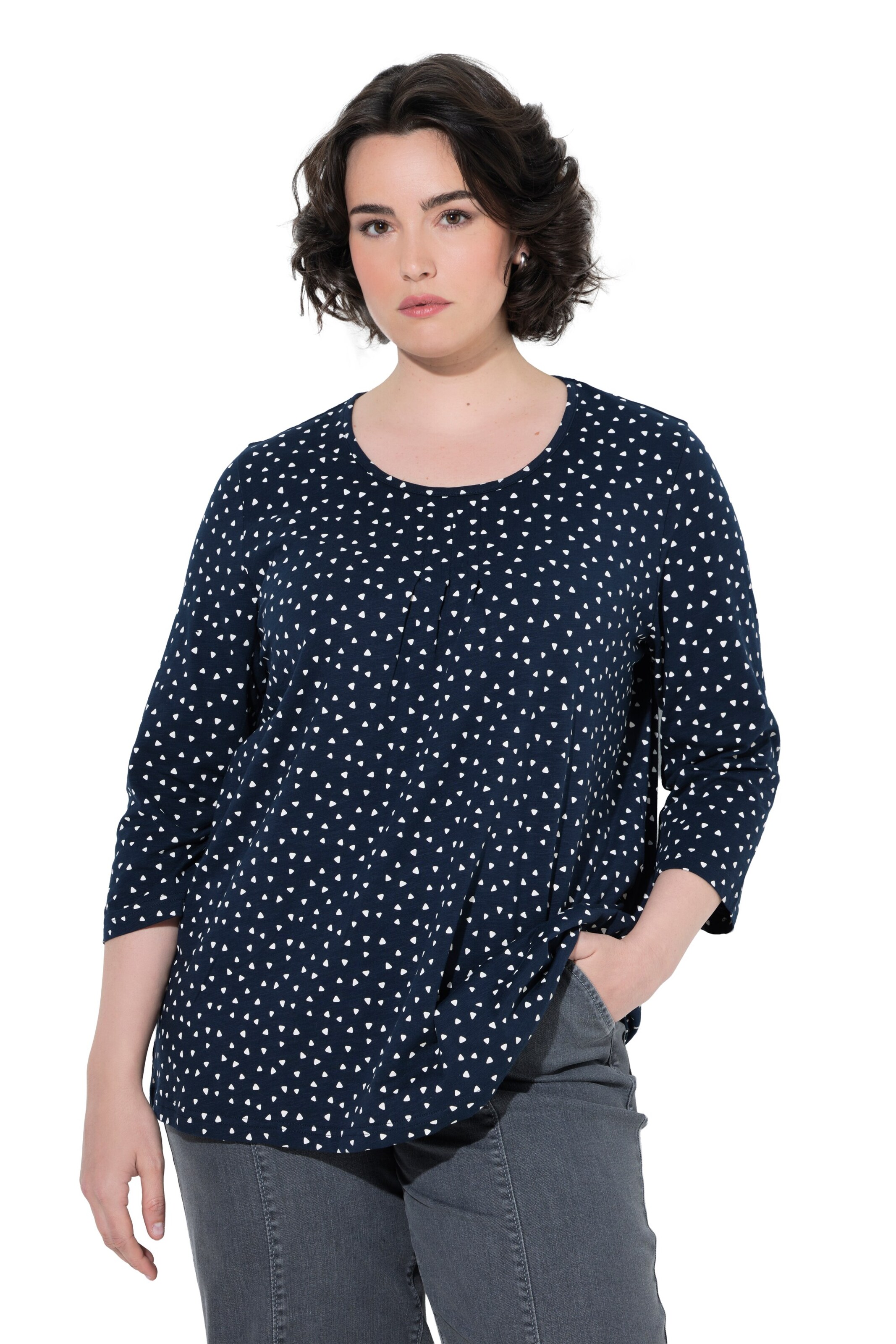 Ulla Popken Shirt in Blau: Vorderseite
