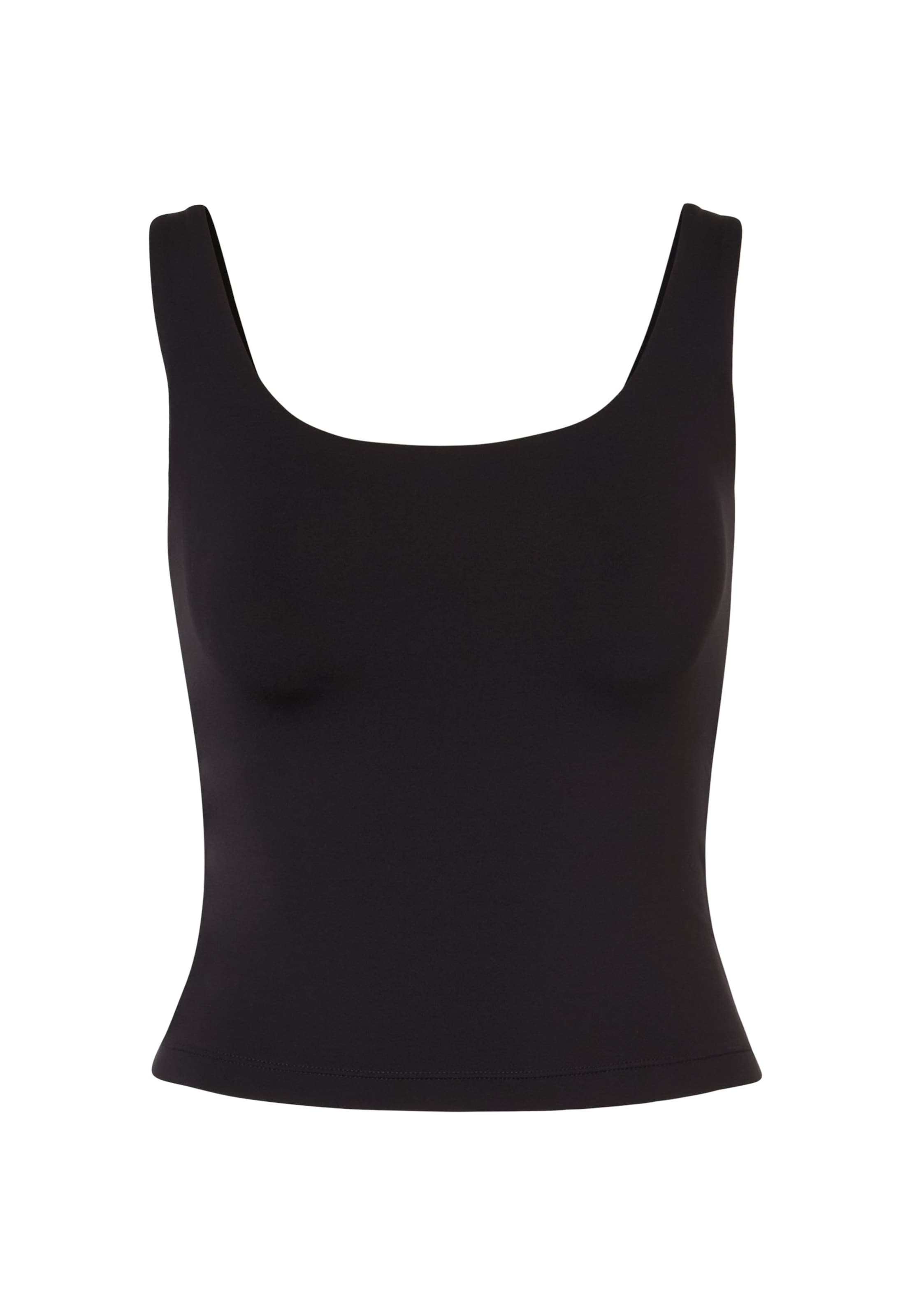 ICANIWILL Sporttop 'Luxe' in Schwarz: Vorderseite