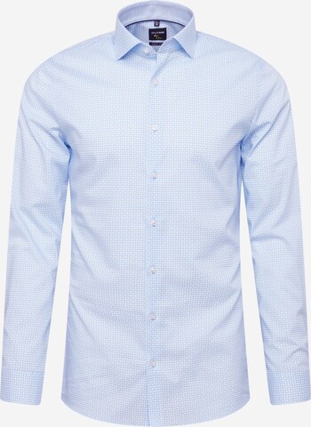 OLYMP - Ajuste estrecho Camisa en azul: frente