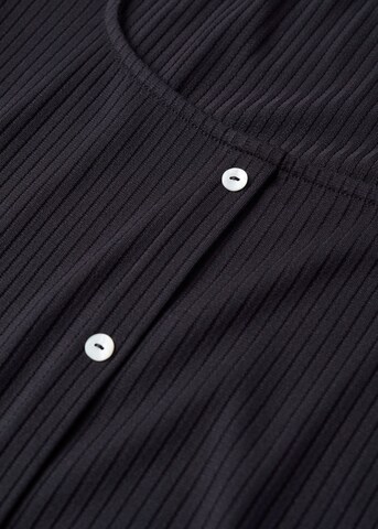MANGO Pletena obleka 'Lolypop' | črna barva
