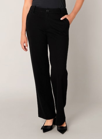 BASE LEVEL Regular Pants in Black: front