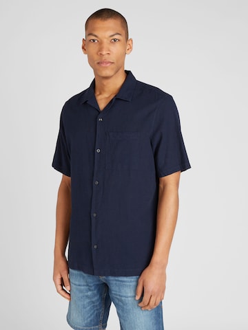 GAP Regular fit Button Up Shirt in Blue: front