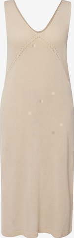 Robe Ulla Popken en beige : devant