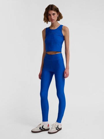Hummel Skinny Sportbroek 'FAST' in Blauw