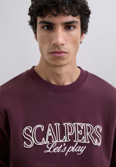 Scalpers Sweatshirt 'Play' in XS in Beige / Burgundy, Item view
