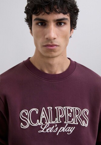 Scalpers Sweatshirt 'Play' i röd