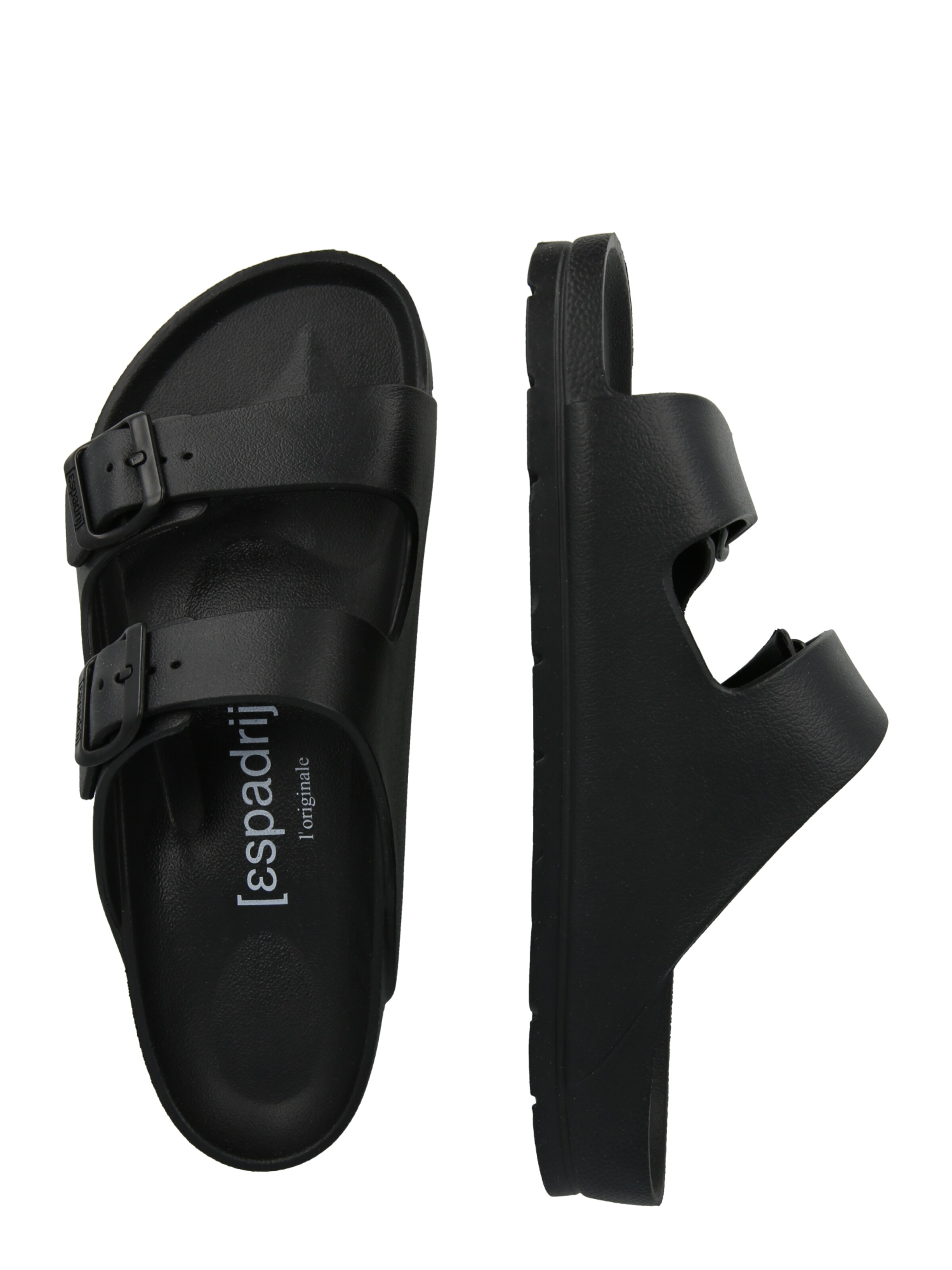 espadrij l´originale Muiltjes 'AMI POOl' in Zwart