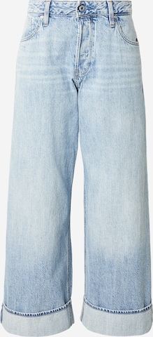 mėlyna G-STAR Plačios klešnės Džinsai 'Roxx': priekis