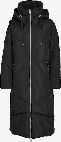 White Label Winter Coat in Black: front