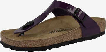 BIRKENSTOCK T-Bar Sandals 'Gizeh' in Purple: front