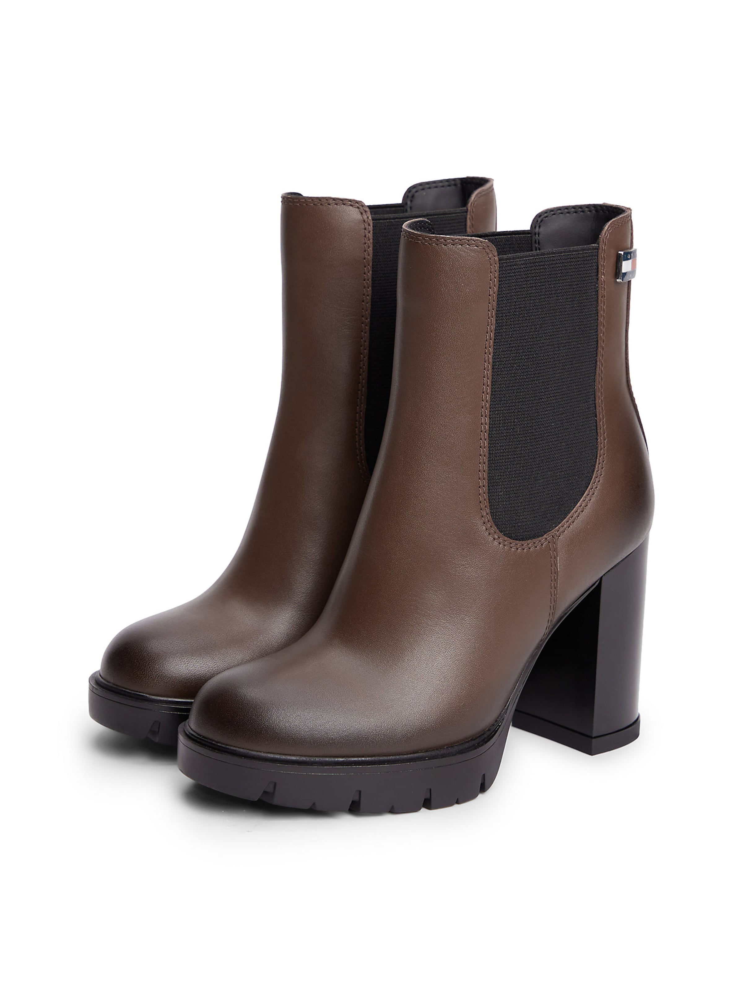 Tommy Jeans Chelsea boots in Bruin