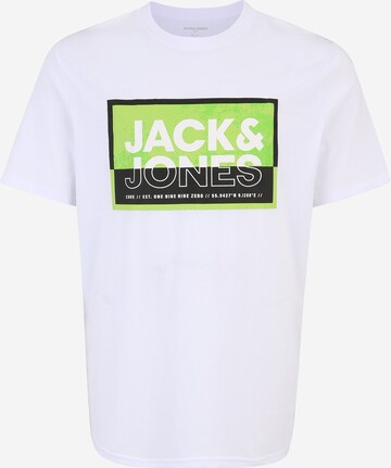 Jack & Jones Plus Tričko 'JCOLOGAN' - biela: predná strana