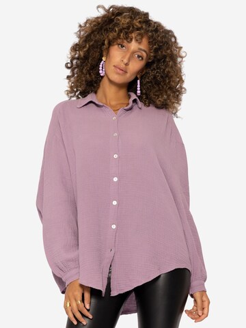 SASSYCLASSY Bluse in Lila: Vorderseite