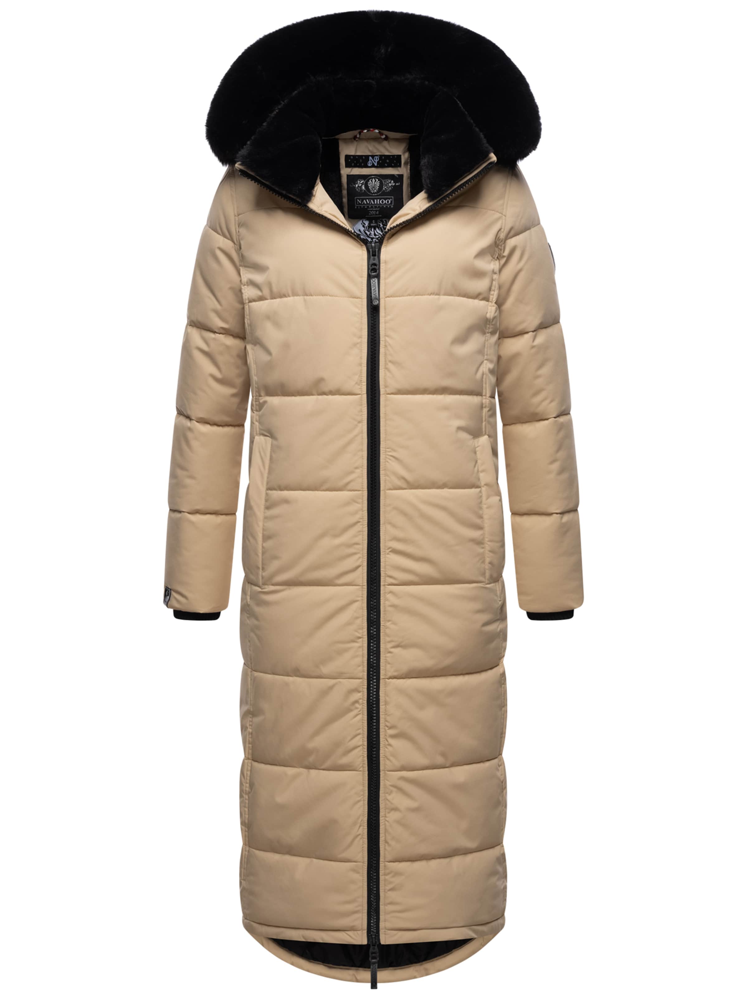 NAVAHOO Wintermantel in Beige: voorkant