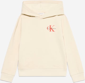 Calvin Klein Jeans Sweatshirt in Beige: front