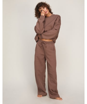 Hunkemöller Pyjamabroek in Bruin: voorkant