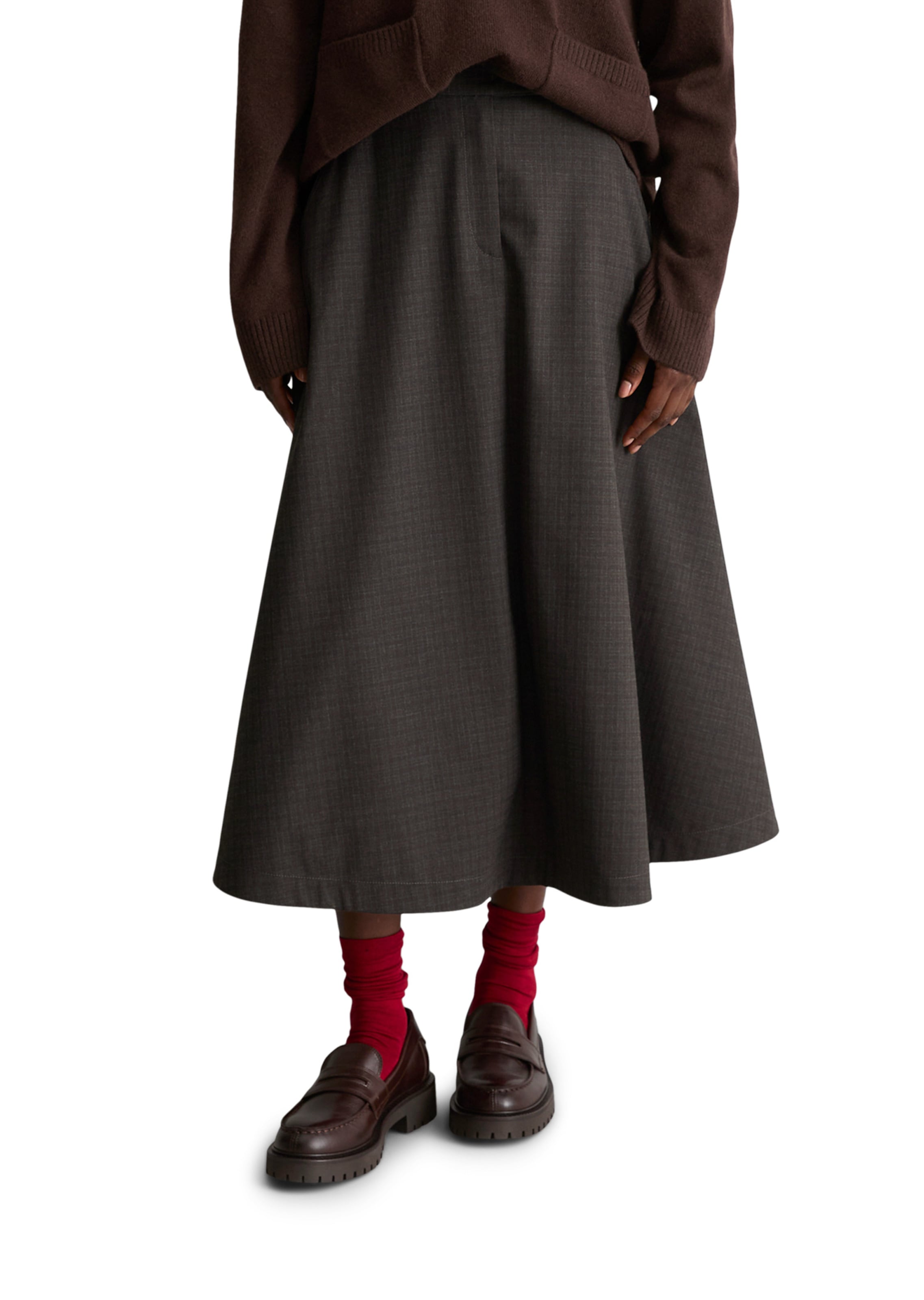 Jupe Marc O'Polo DENIM en gris : devant